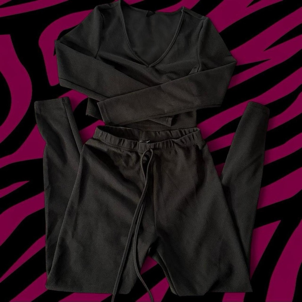 Black Women's Two Piece Set